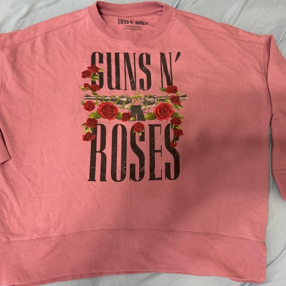 Guns N’ Roses Sweaters - Womans Large Pink Guns N' Roses Sweatshirt